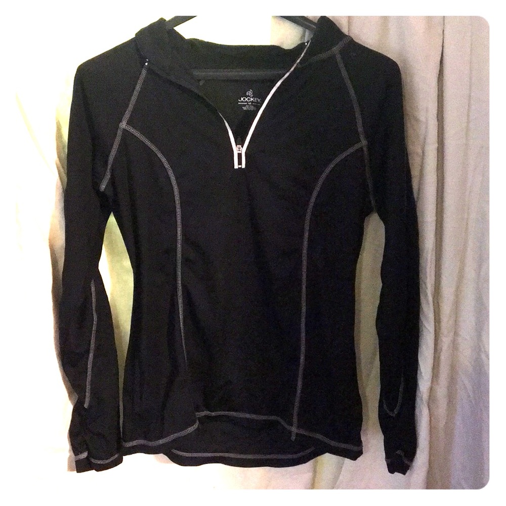 Quarter zip breathable athletic top